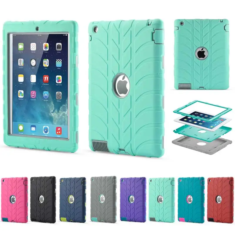 Newest Shockproof Silicon Tablet PC Case for iPad 2 3 4 Safe Drop