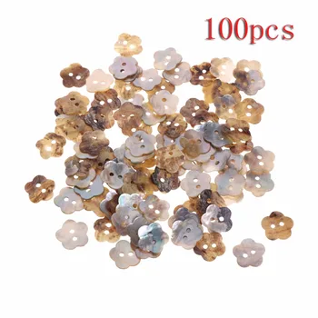 

JAVRICK 14mm Natural Shell Sewing Buttons Color Mother of Pearl Flower Shell 2 Hole Button Sewing Jewelry Accessories