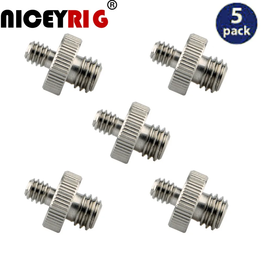 NICEYRIG (5 Pieces a Pack) Camera Cage Fix Screw Connector 1/4" 3/8 inch 20mm DSLR Digital Rig Tripod Single Leg | Электроника