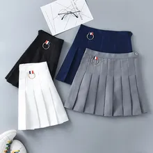 Новые женские мини юбки с высокой талией ulzzang плиссированные юбки элегантные офисные женские мини юбки женские#9172