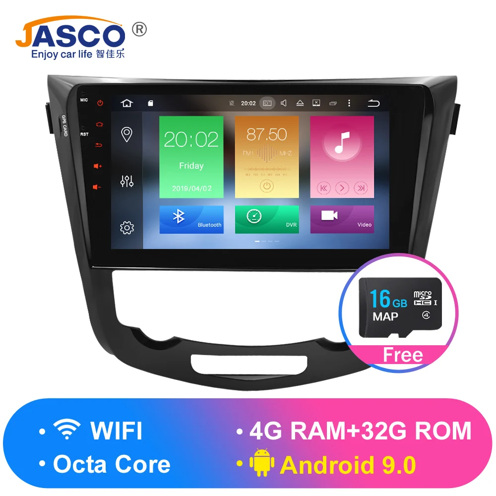 Perfect Octa Core Android 9.0  9.1 Car Radio GPS Navigation Multimedia Player Stereo For Nissan Qashqai X-Trail 2014+ 2017 Auto Audio 1