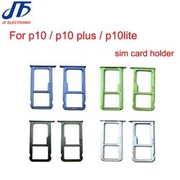 

For Huawei p10 / P10 Lite / p10 plus SD Sim Card Tray Micro Holder Slot Adapter Repair Parts Replacement 50pcs/lot