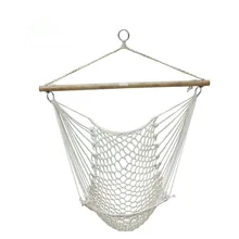 Высокое качество Гамак Один/двойной Открытый Отдых Хлопок Веревка сетчатый гамак стул общежития висит кровать взрослых/детей качели