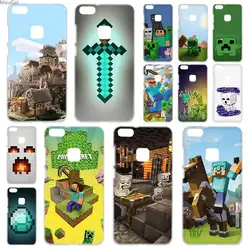 MouGol Minecraft Жесткий чехол Обложка для huawei P8 P9 P10 P20 Lite 2017 ПЛЮС Pro Mate10 Lite Smart