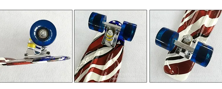 Пени скейт доска мини комбо на длинной панели продажа 22 "Мини Скейт грузовики профессиональная рыбалка скутеры для детей с бесплатной