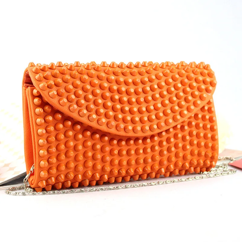 

Fashion Korean style simple style Rivet female wallet clutch bag brand wallet women purse dollar price travel handbags YA8490bag