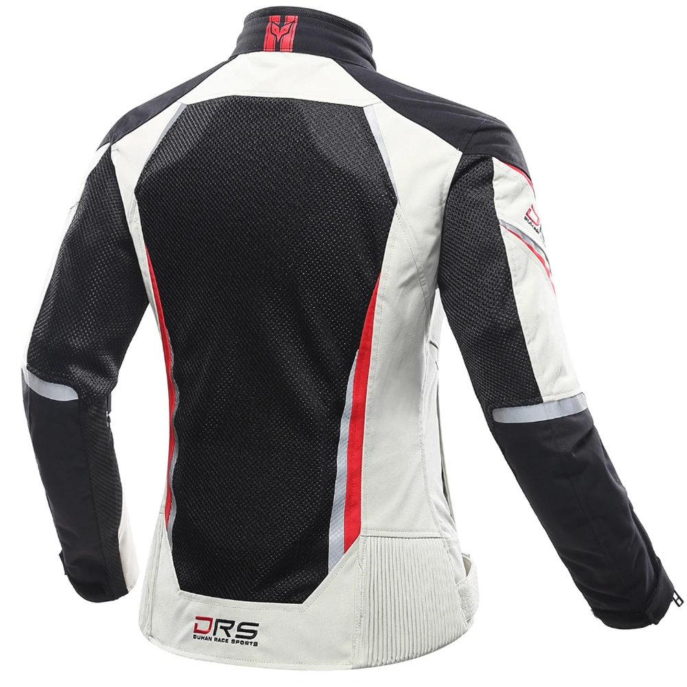 Size S DUHAN Women Motorcycle Suit Summer Racing Jacket + Pants Mesh Motocross Gear Riding Clothes New Female CE Approve motorcycle jacket motocross gear set