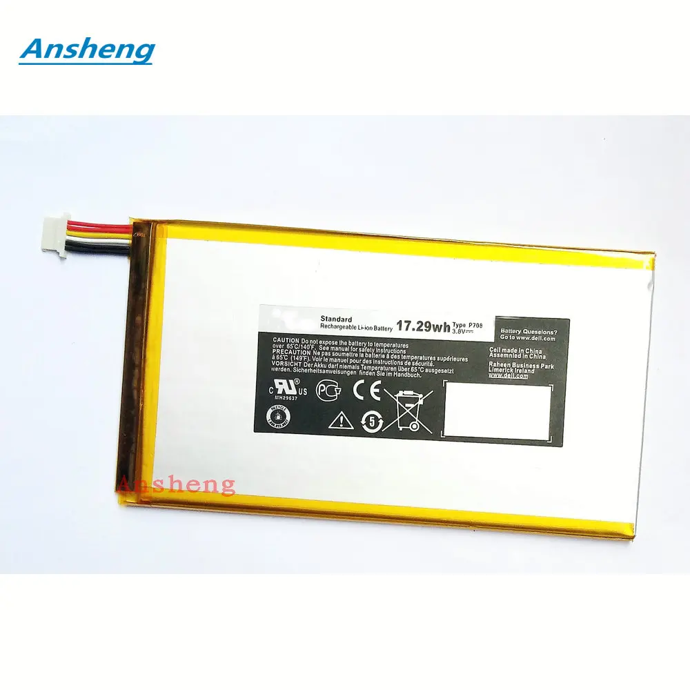 Ansheng высокое качество P708 4550mAh батарея для DELL Venue 7 3740 8 3840 0YMXOW|4100mah battery|battery forbatteries