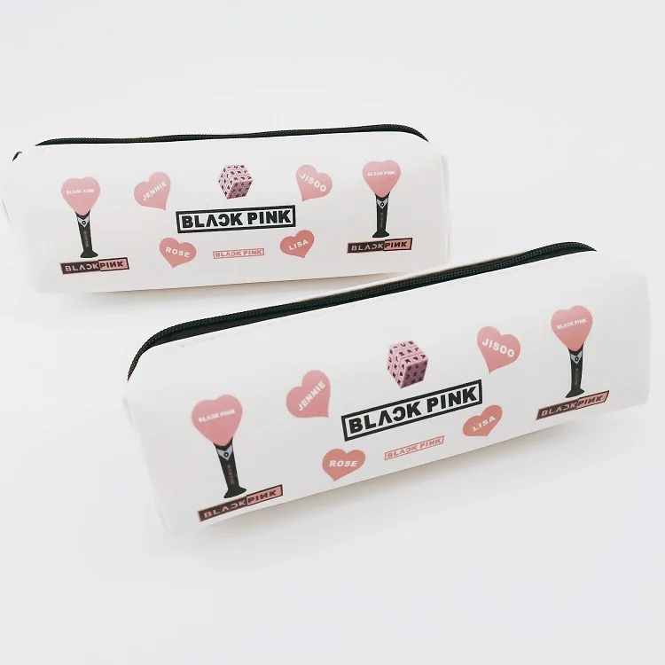 

Kpop Blackpink Rose Jennie Jisoo Lisa Walletpencil Pocket Stationery Bag Stationery Box New Album Return Same Style Wholesale