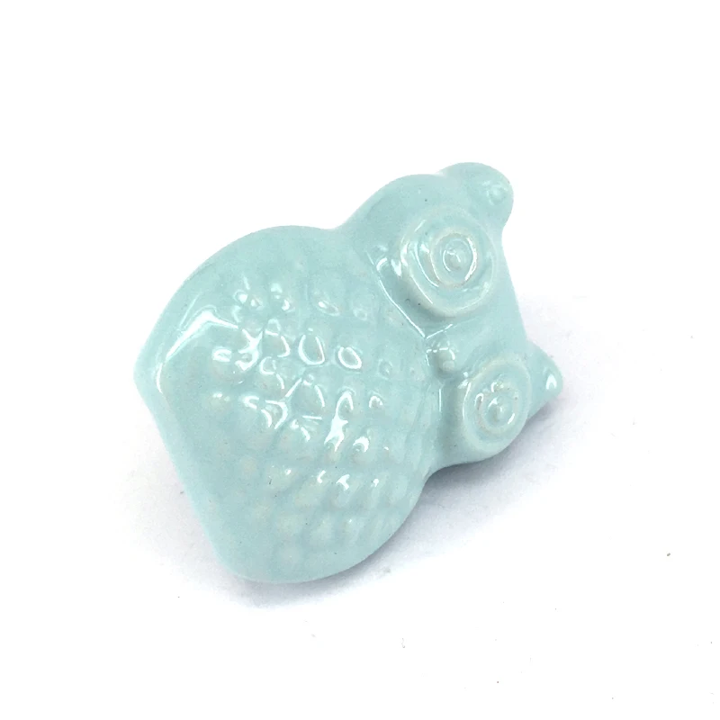 السيراميك المقابض أثاث غرفة الأطفال الكرتون التأثيرات ، البومة شكل الأثاث خزانة خزانة مقابض التأثيرات المقابض