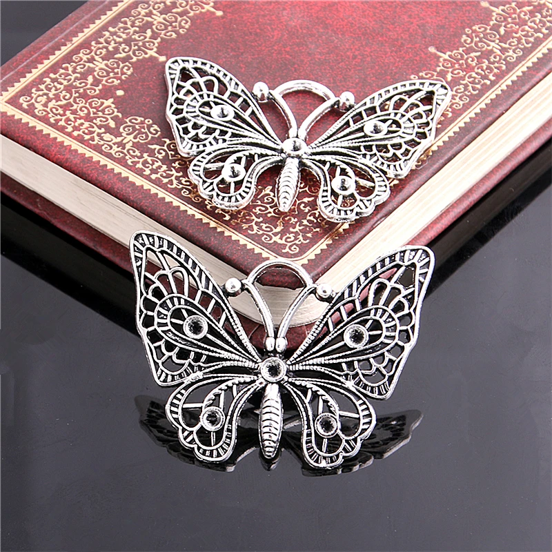 

Sweet Bell Free Shipping 10pcs 37*48MM Antique Silver Alloy Butterfly Charms Pendant Jewelry Findings 3C432