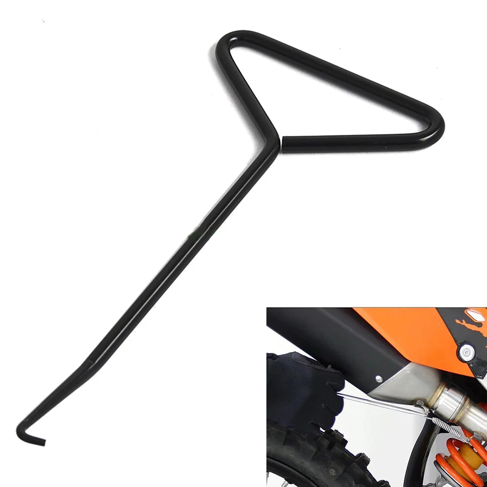 Soporte de escape de acero inoxidable para motocicleta herramienta de enganche de resorte Motocross Dirt Bike ATV Scooters