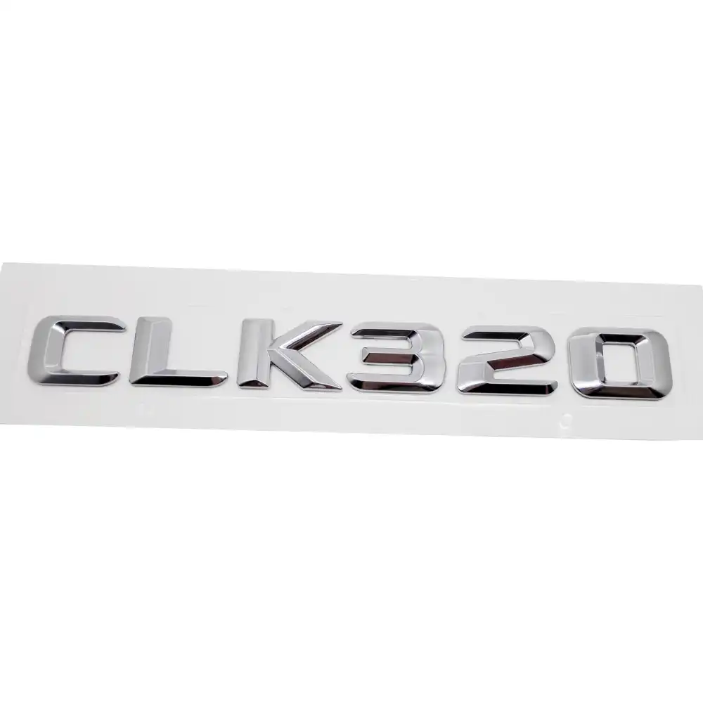 Chrome Rear Trunk Emblem Badge Stickers For Benz CLK63 AMG CLK350 CLK500 CLK280