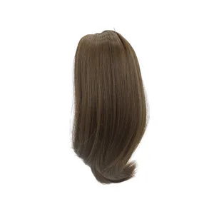 Корея высокая температура волокно классические длинные прямые кукольные волосы парики Девушка Стиль для 18 ''высота американская кукла - Цвет: Серый