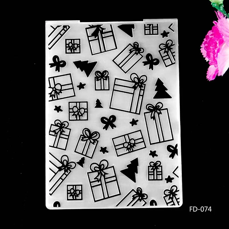 Kinds of Embossing Folders Plastic Scrapbooking For DIY Scrapbook Album Card Decorating Tool Crafts Card Paper Making Decoratio