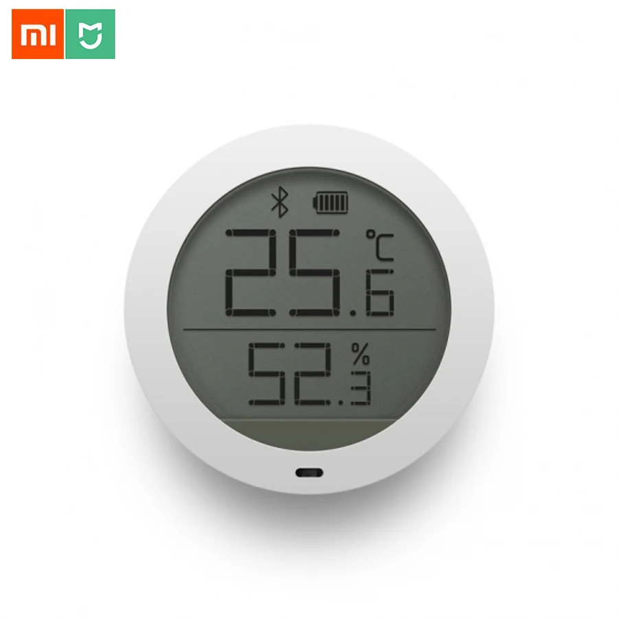 Оригинальный Xiaomi Mijia Bluetooth датчик температуры и влажности умный цифровой Термогигрометр термометр ЖК-экран гигрометр приложение