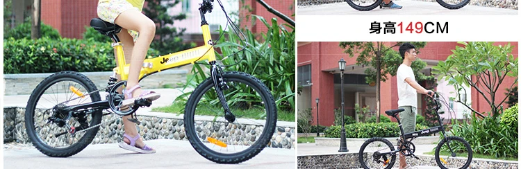 Flash Deal LOVELION 20 Inch Wheel Carbon Steel Frame 6 Speed Folding Mountain Bike Outdoor Sport Downhill Bicicleta Bmx Mtb Bicycle 25