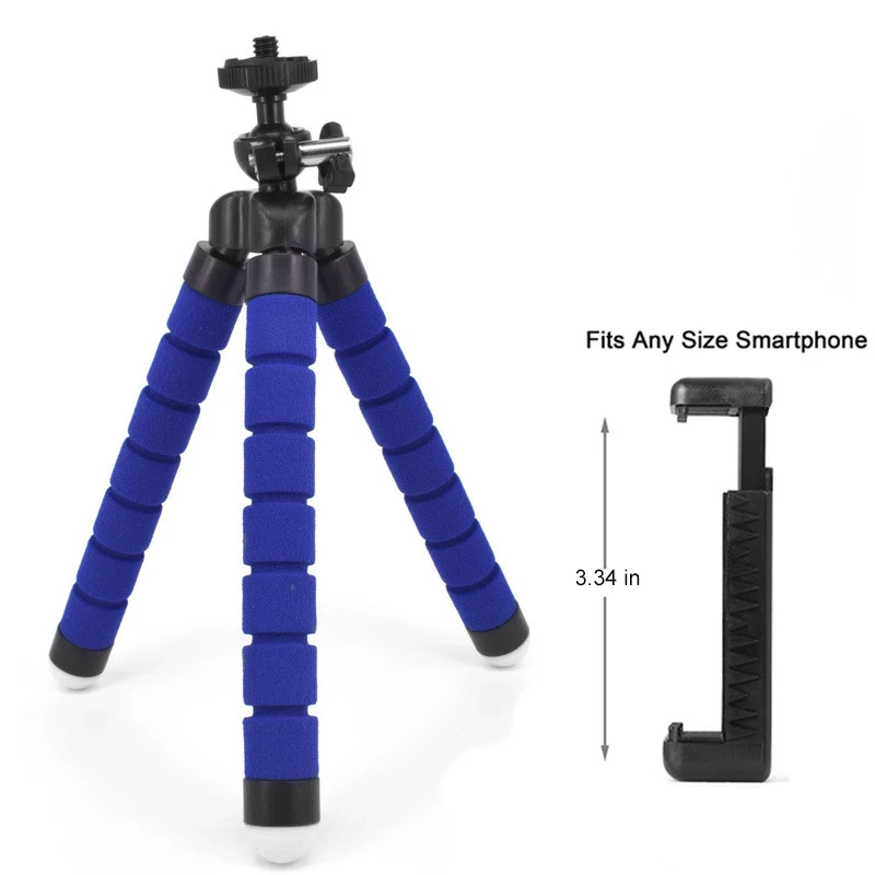 Гибкий мини штатив Gorillapod Octopus для iPhone, samsung, Xiaomi, huawei, zte, держатель для камеры Gopro - Цвет: BLUE-Tripod-2