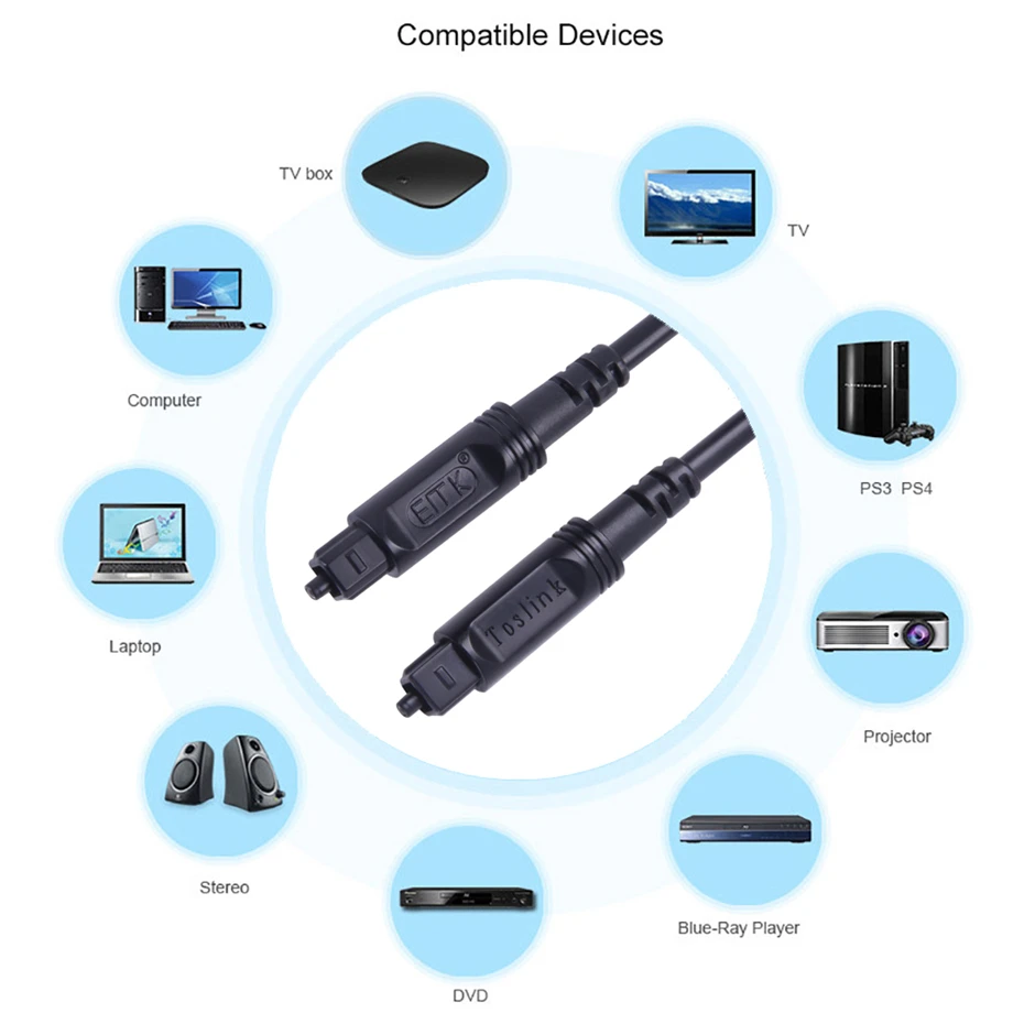 Digital Optical Audio Cable Toslink 1m 3m SPDIF Coaxial Cable for Amplifier Blu-ray Player Xbox 360 Soundbar Fiber Cable 5.1 7 (5)
