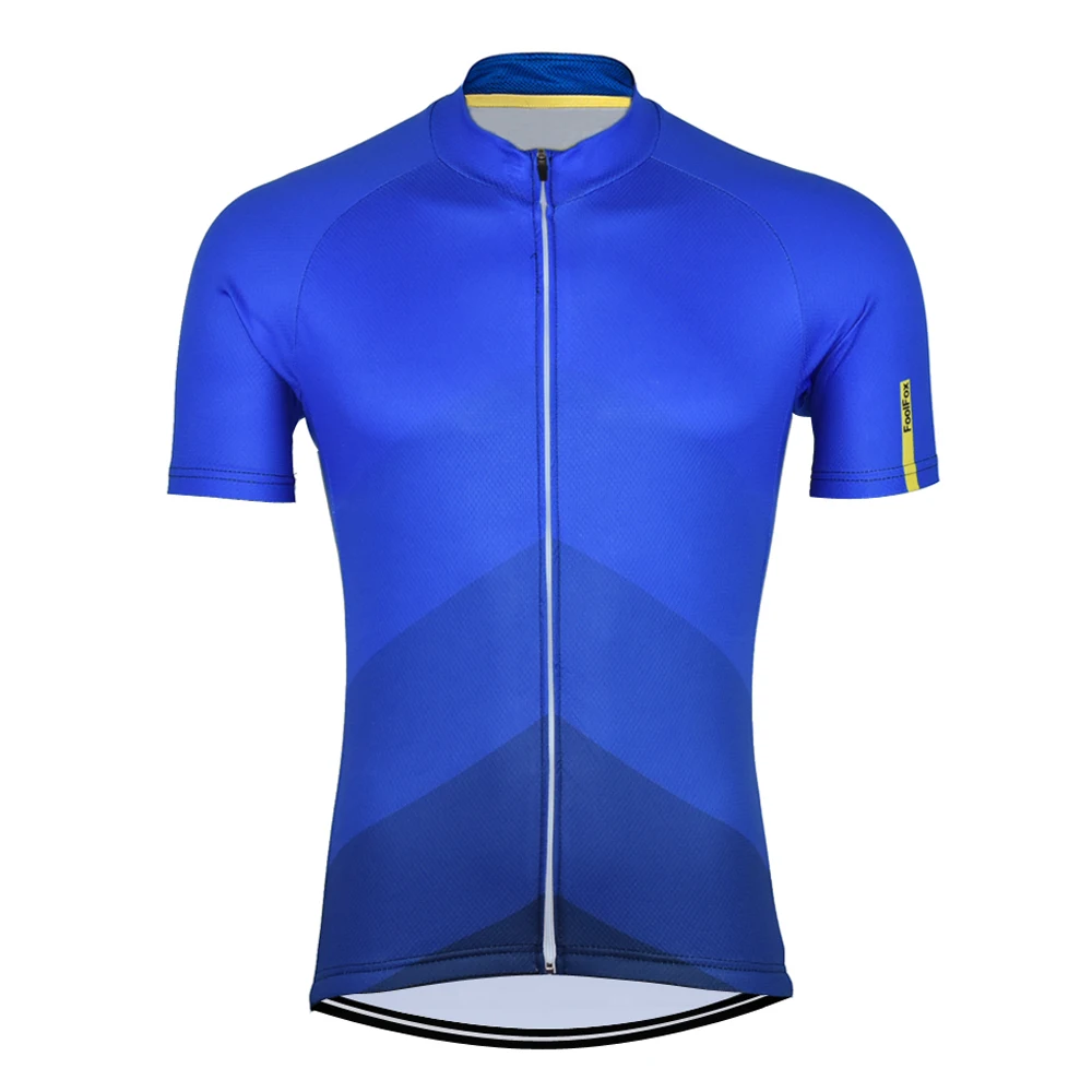 2018 new men cycling jersey blue short sleeve cycling clothing cycling
