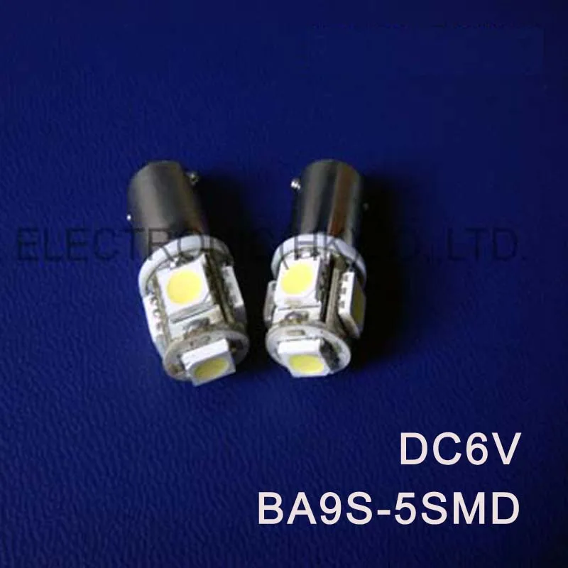 High quality DC6V 6.3V BA9S led dashboard warning indicator,BA9S instrument lights,BA9S light Bulb Lamp free shipping 20pcs/lot 2pcs ampolleta led bulb light ba9s t4w e10 0 3w 6v 12v 24v mini interior clearance parking number plate backup indicator lights