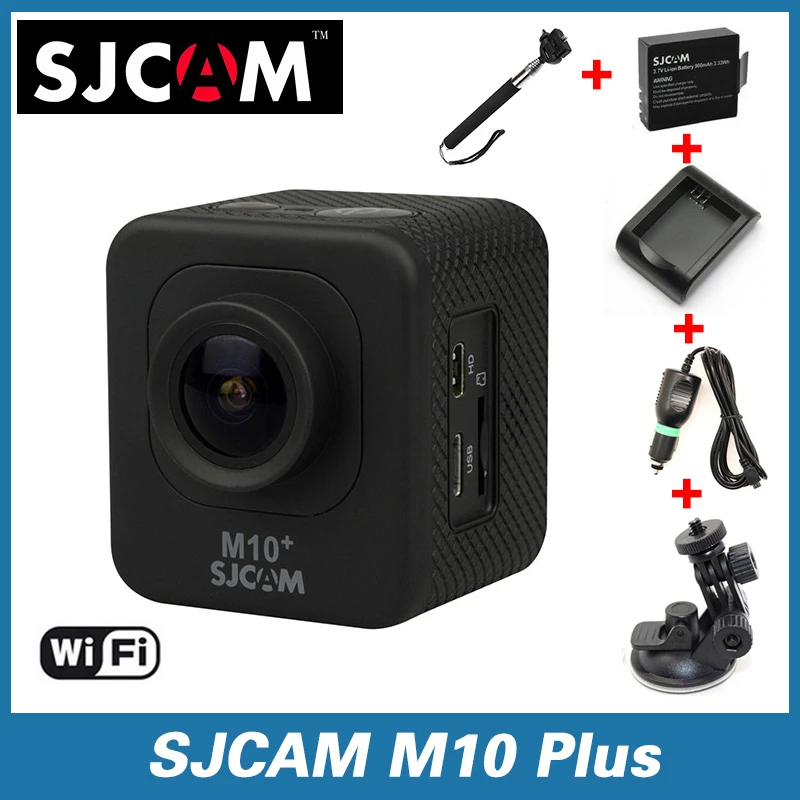 Бесплатная доставка! Оригинальный SJCAM M10 плюс WiFi 2 К гироскопа действий камеры +