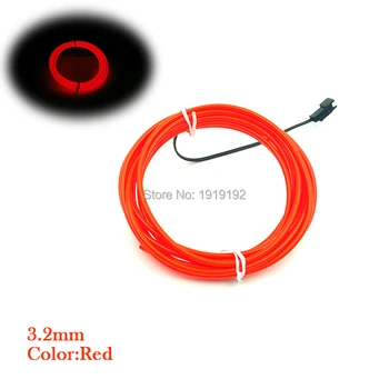 

DC5V15M USB Inverter 3.2mm 10 color Choice For 5Meters Flexible EL Wire Rope Tube Neon Cold Light Glow Party Car Decoration