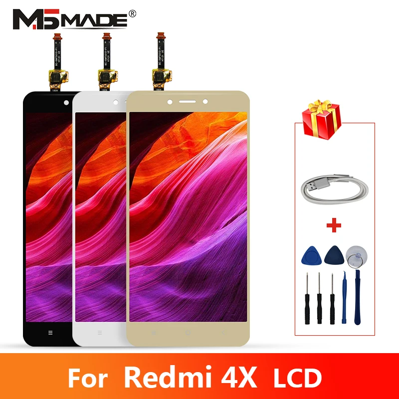 

5.0" Original For Xiaomi Redmi 4X LCD Touch Screen Digitizer Display Replacement Assembly Parts For Redmi 4X Pro Display