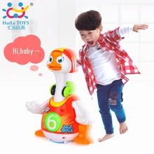 Intelligent Electronic Baby Toys Walking Dancing Swing Goose Children Friend Partner Toy with Hip-hopoy Music Light Huile Toys