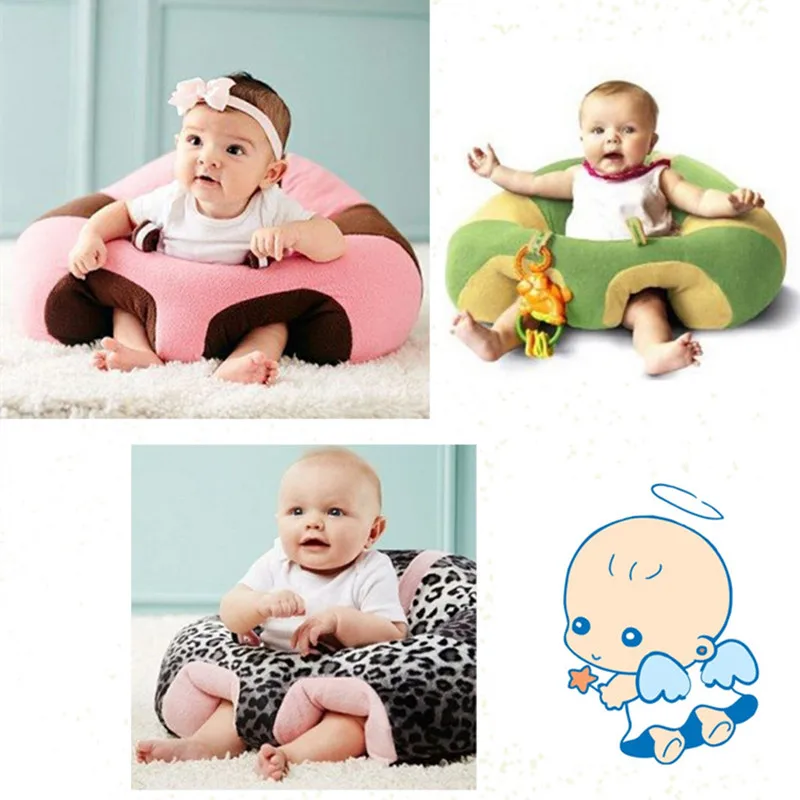 

BABIQU 1pc 45cm Soft Baby Learning Sitting Sofa Super Cute High Quality Safe Sofa Helping Sitting Plush Toy Infant Kawaii Gift