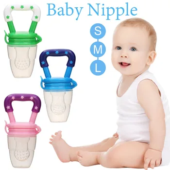 

High Quality 1Pcs Baby Pacifier Clip Attache Sucette Nipple Food Milk Feeder Safe Baby Pacifier Bottles Nipple Teat Fruit Nibble