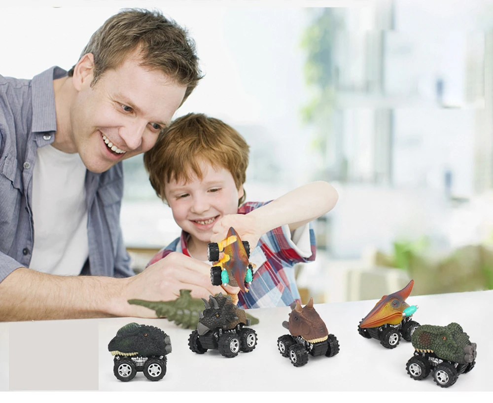 Mini Dinosaur Model Dino Cars Toy-6
