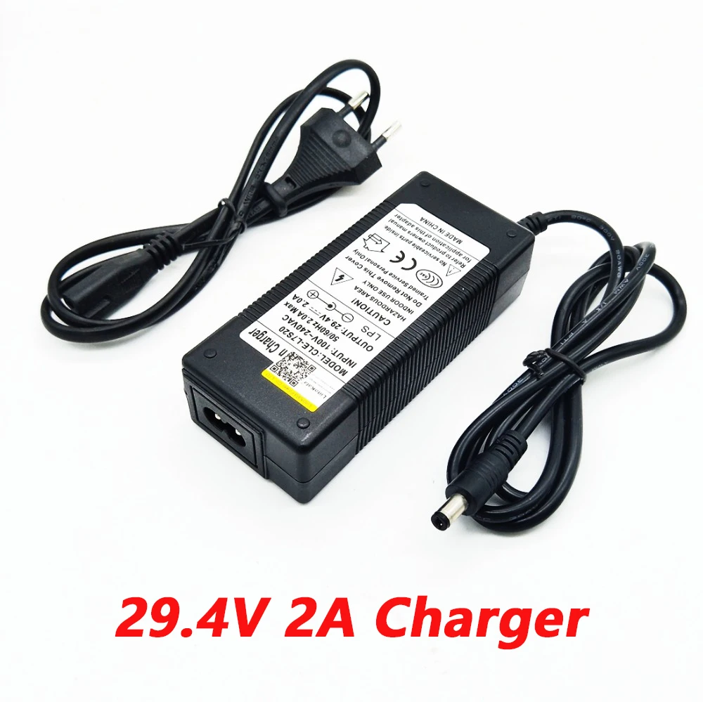 HK liitokala 29 4V 2A charger 7s of lithium battery pack charger constant current and constant