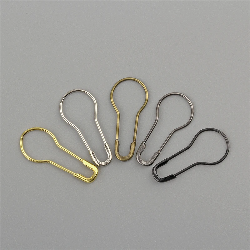

500 Pieces/Box Safety Pins DIY Sewing Tools Safety Knitting Stitch Marker Tag Pins Gourd Shape Metal Clips Kits