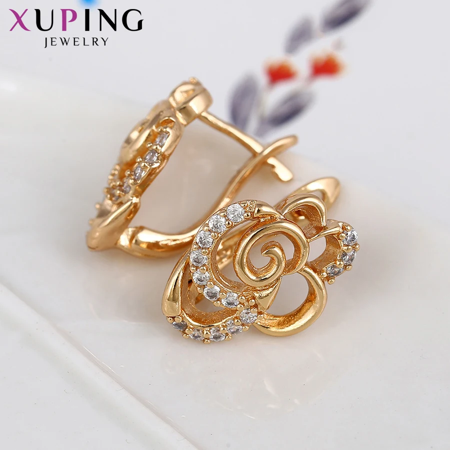 Xuping простые серьги для женщин модные ювелирные изделия для девушек Европейский Стиль Элегантные Позолоченные вечерние свадебные подарки S135, 5-93146