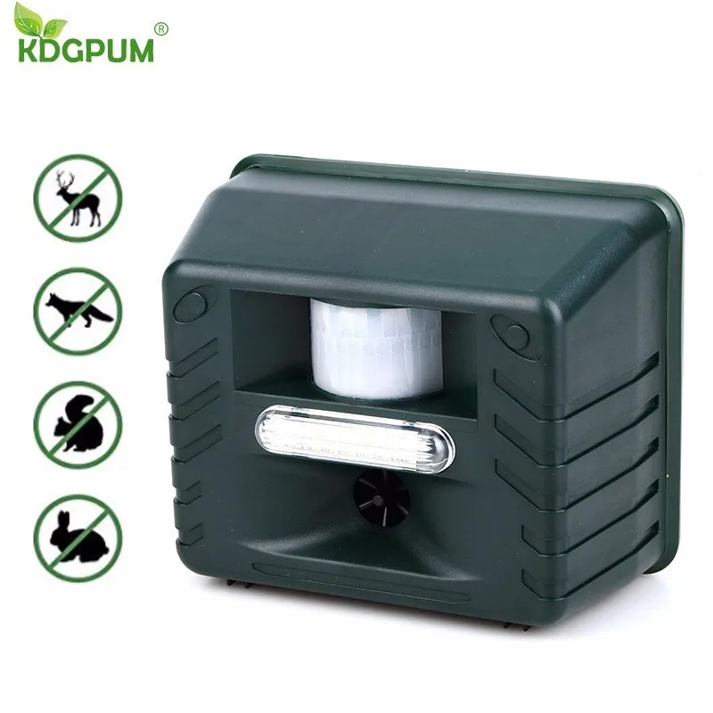 Ultrasonic Animal Repeller Outdoor Repellents Waterproof Pest Repeller Sensor Sonic Alarm Animal