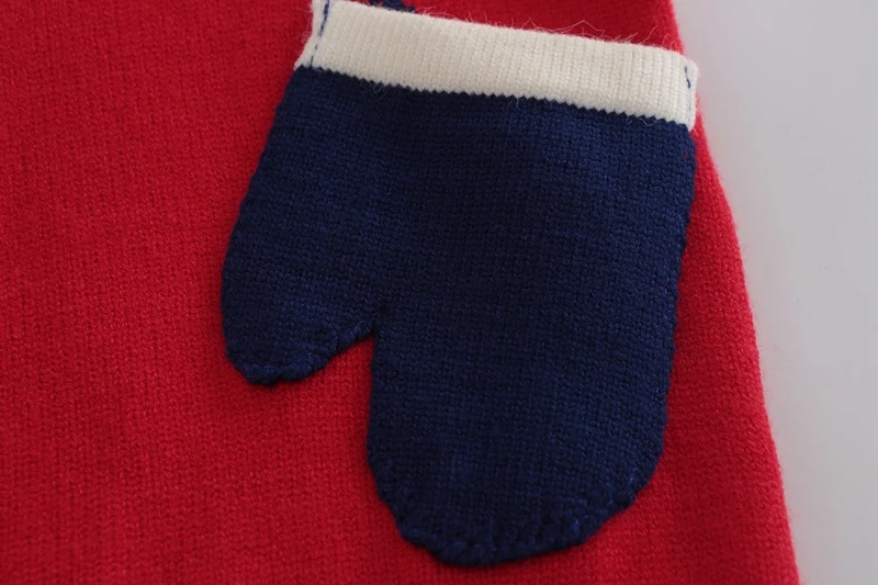 AiLe Rabbit/ г. Новая осенне-зимняя детская одежда свитер с длинными рукавами мягкие теплые Модные новогодние перчатки для девочек