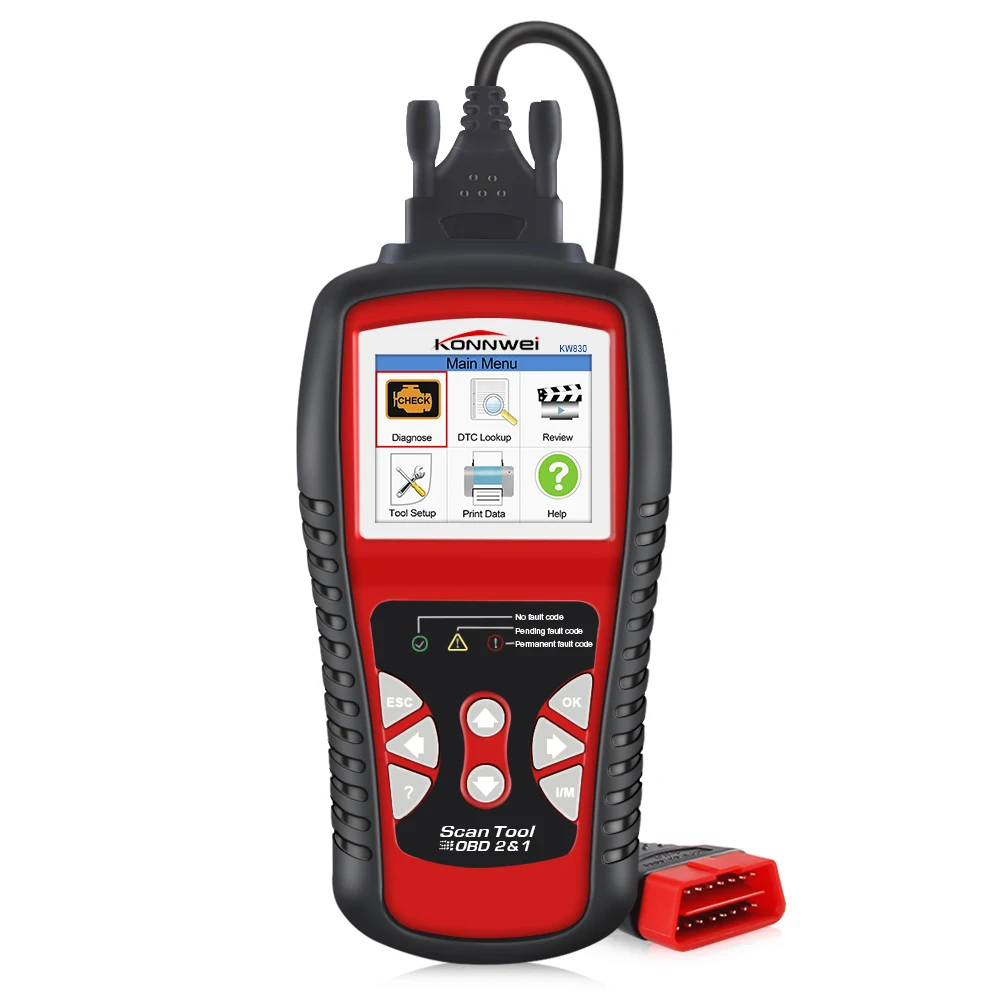 Konnwei kw830 obdii eobd pode scanner ferramenta