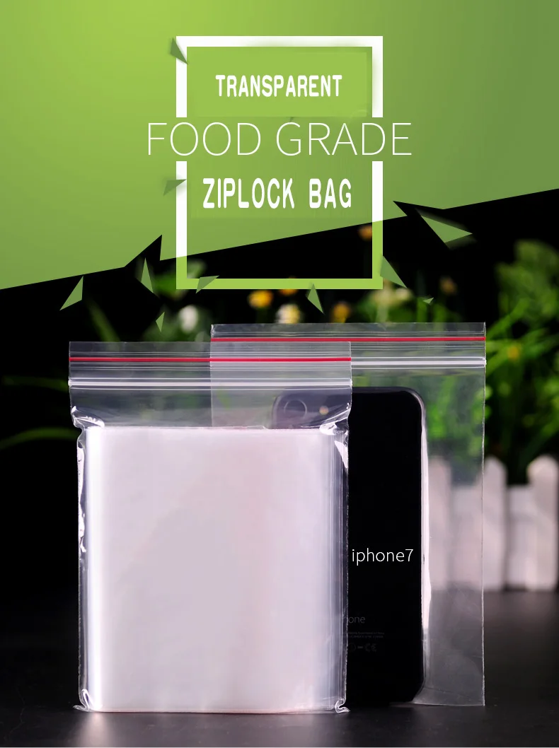 1 Transparent,Ziplock bag,Reseal,Zipper,Bulging ed edge,line,package,Store,Home,Office,food,magazine,Powder,granules.Dried fruit,tea,seasoning,whole grains,casual (1)