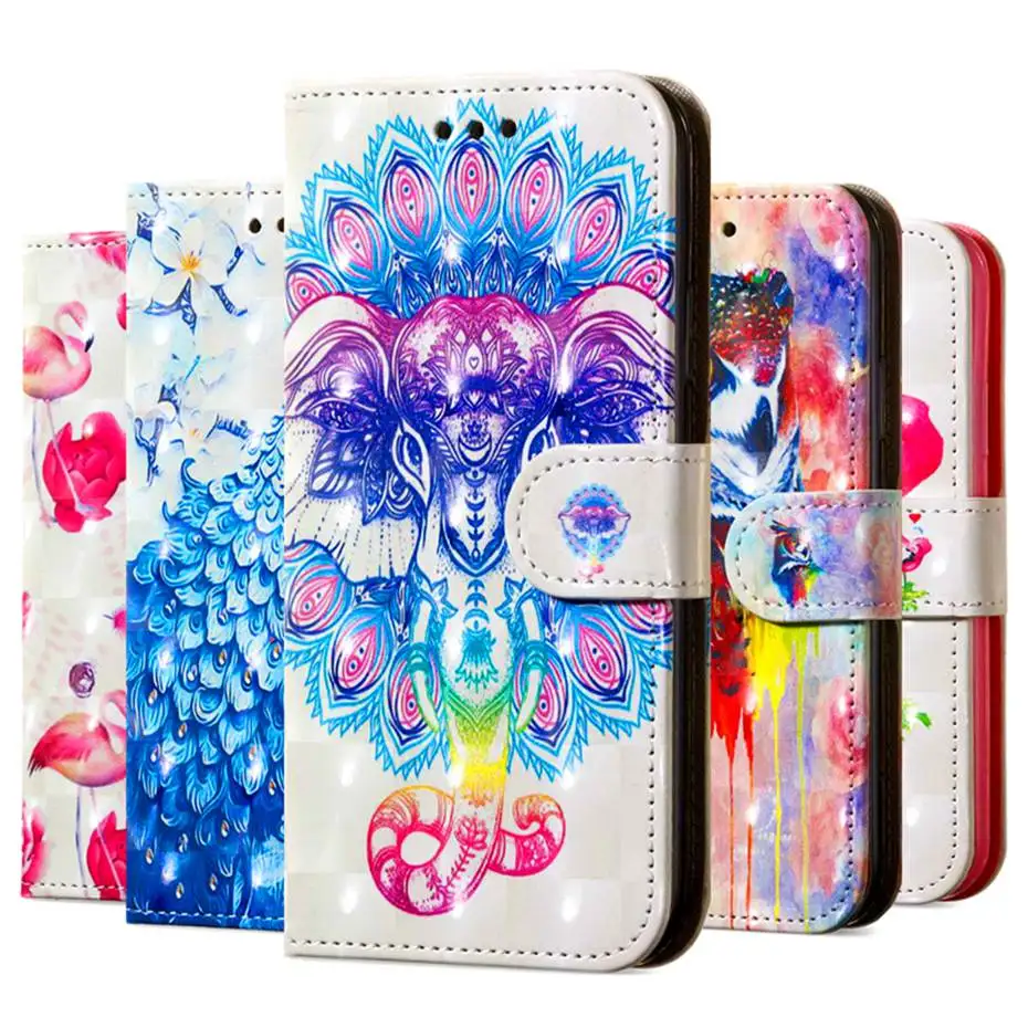 Чехол книжка из искусственной кожи для Huawei P30 P20 Pro P10 Honor 8X 8A 8C 8 Lite P Smart Y5 Y6 2017 2018 Mate 10