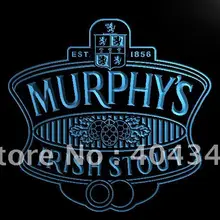 LE176-mrphy's Irish Stout Bar Ale светодиодный неоновый свет вывеска домашний декор ремесла