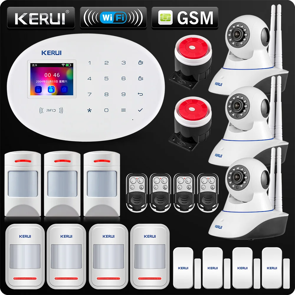 RFID Управление W20 Android ISO приложение WIFI GSM домашняя сигнализация Беспроводная 2 4