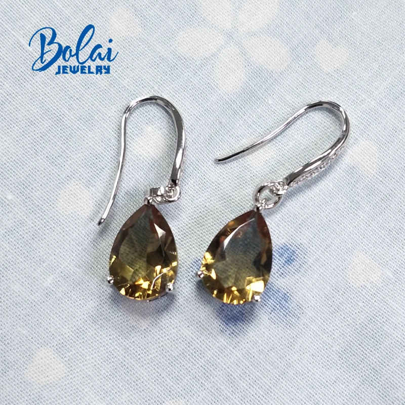 Bolai diaspore dangle earrings 925 sterling silver color change zultanite fine jewelry ear drop for women great gift