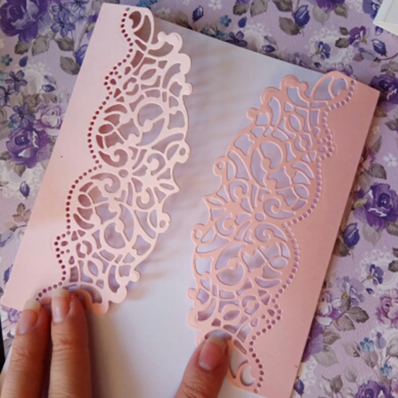 

Adv-one Edge Making Scrapbook Greeting Card Decor Lace Hollow Frame Metal Cutting Dies Stencil Frame Embossing Template