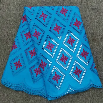 

Top selling hollowed out diamond shaped design double-color 100% Cotton fabric HLS77 Free shipping Swiss Voile Lace Fabric