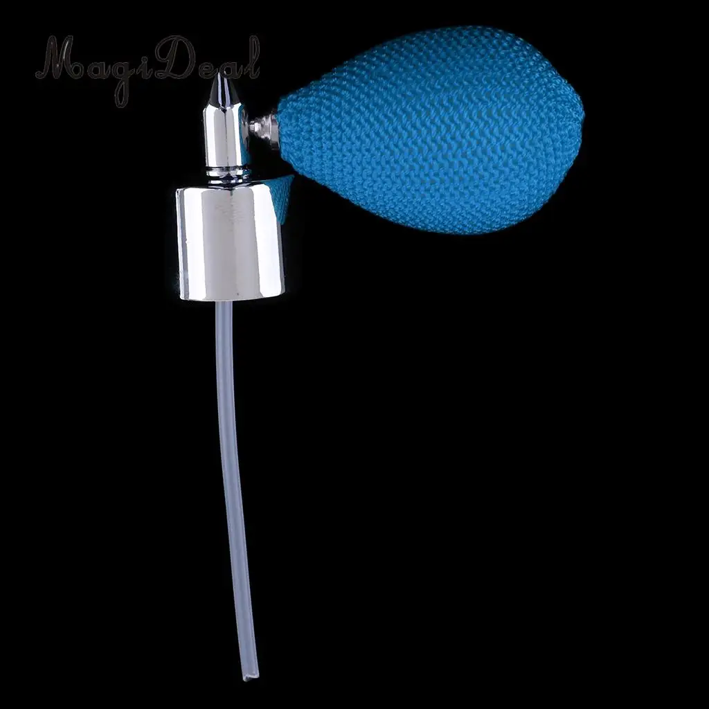 MagiDeal Hot sale Portable travel Vintage Glass Bottles Silver Cap Short Spray Atomizer Pump 18mm high quanlity