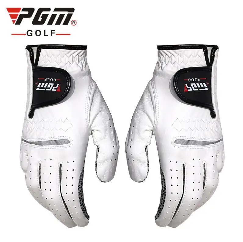 Luvas de Golfe da Mão Luvas de Golfe de Couro dos Homens Anti-slip Cabretta Couro Esquerda ou Mão Direita Macio Respirável Wear-resistant 1 Pcs