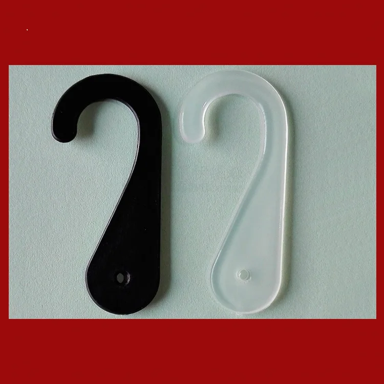 200pcs Plastic J Shape Sock Hook Plastic Sock Hanger Hookin Garment