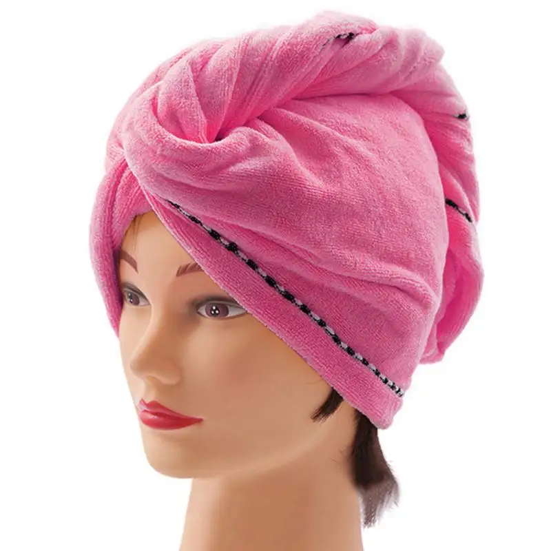 

12 Colors Womens Girls Lady's Magic Quick Dry Bath Hair Drying Towel Head Wrap Hat Makeup Cosmetics Cap Bathing Tool