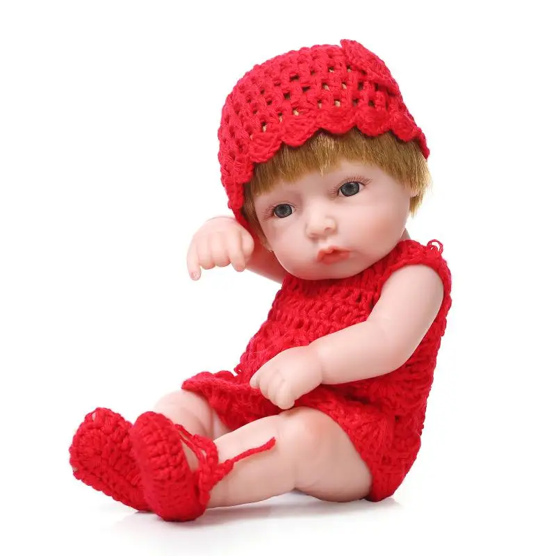 Новорожденных куклы 27 см мини жив bebe Reborn Baby реалистичные девушка близнецов bonecas